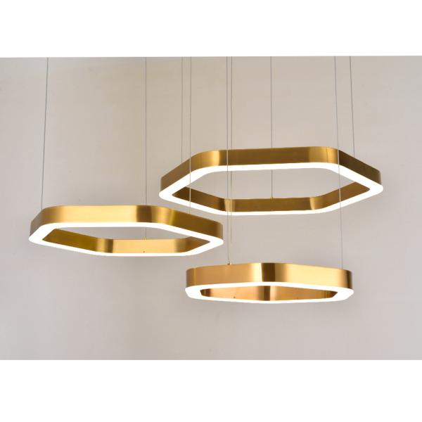 Modern Led Chandelier Gold Living Room Lamp Simple Creative Gold Chandelier(WH-NC-68)