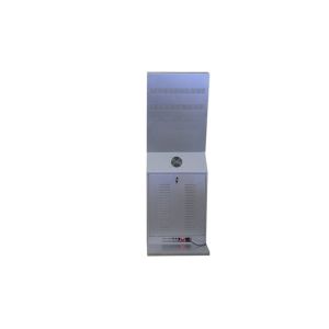Floor Standing Public Information Kiosk 22 Inch With Paper Holder Chargeable