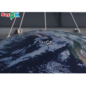 School Event 2.5m 8ft Inflatable Earth Globe Model Decorative With Led Lighting