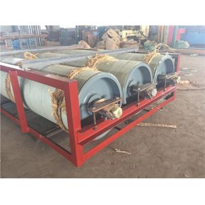 China Ceramic Lagging Conveyor Drum Pulley Waterproof Lagged Pulley on sale