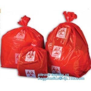 Draw string Biohazard garbage/trash bag for infecciosas/hospital use, biohazardo