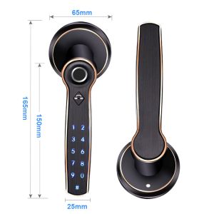 Wireless Smart Handle Door Lock Tuya WIFI Electronic Fingerprint Digital