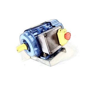 1.5 HP Asynchronous One Phase Induction Motor With Protector For Bore well