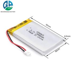 Lipo 654065 2000mAh 7.4Wh Lithium Ion Battery Pack Rechargeable 3.7V KC