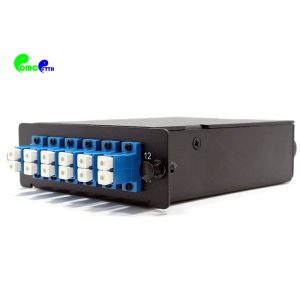 12F HD MTP To LC Cassette Duplex 12F SM Type A For Rack Mount MPO / MTP 4 Slots