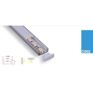Cheap Price 6063 Series 12mm Width 1m 2m 3m Cuttable LED Aluminum Profile