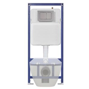 Water Saving 0.05-1.6MPa Flush Concealed Bathroom Cistern With Push Button