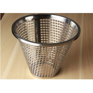 Custom Perforated Metal Fabrication , Electro Galvanized Perforated Filter Tubes