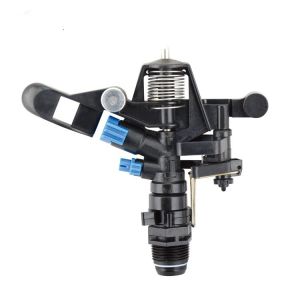 3/4'' Adjustable Plastic Impact Sprinkler with Double Copper Nozzle Rotate