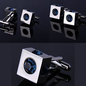 China Mirror Polish+Steel Wire+ Stainless Steel Cuff-link on sale