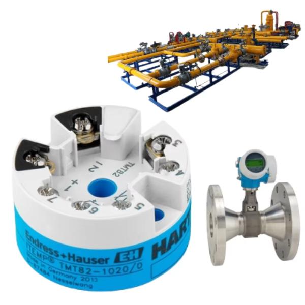 Quality Endress+Hauser Proline Prowirl O 200 vortex flowmeter and ITEMP TMT82 HART 7 temperature transmitter with flow control valve assembly wholesale