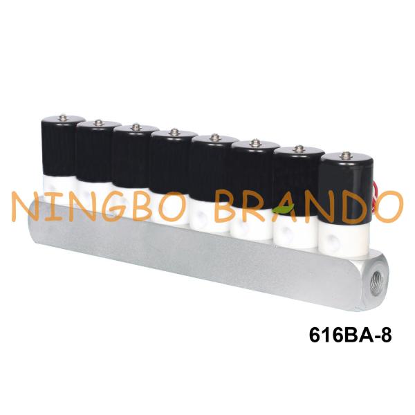 Quality PTFE Diaphragm Solenoid Isolation Valve With Manifold 12VDC 24VDC wholesale