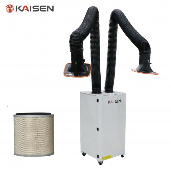 Quality Double Arms Industrial Dust Extractor , Mobile Welding Fume Extraction Units wholesale