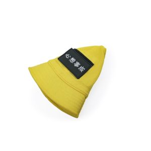 ODM Funny Plain or patch Polyester Fisherman Bucket Cap Kids Yellow Bucket Hats