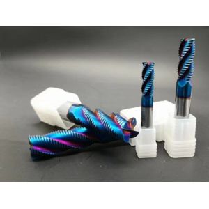 1- 4 Flute Carbide End Mill , HRC 60/65/68 Milling Cutters End Mill For