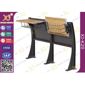 Gravity Return Folded Seat Lecture Hall Chair Table With Writing Board For