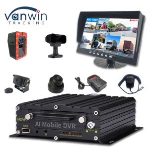 ADAS DMS BSD AI Vehicle Fleet Cam Car With 8CH WiFi GPS 4G Live View Mobile DVR