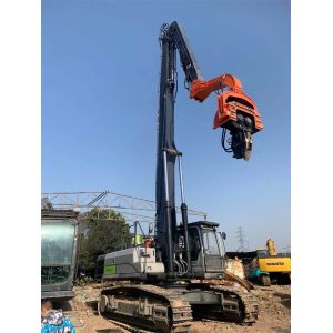Q355B Material 47-52T Excavator Pile Driver Attachment For SANY CAT HITACHI