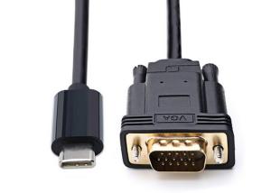 Notebook ABS Shell VGA Monitor Cable Support High Resolution / Refresh Rate