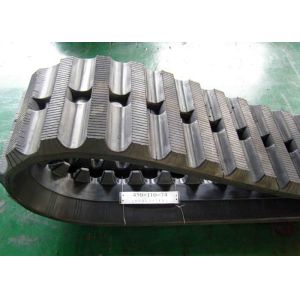 China Black Color 74 Link Dumper Rubber Tracks For Yanmar C50R / Takeuchi TCR50 on sale