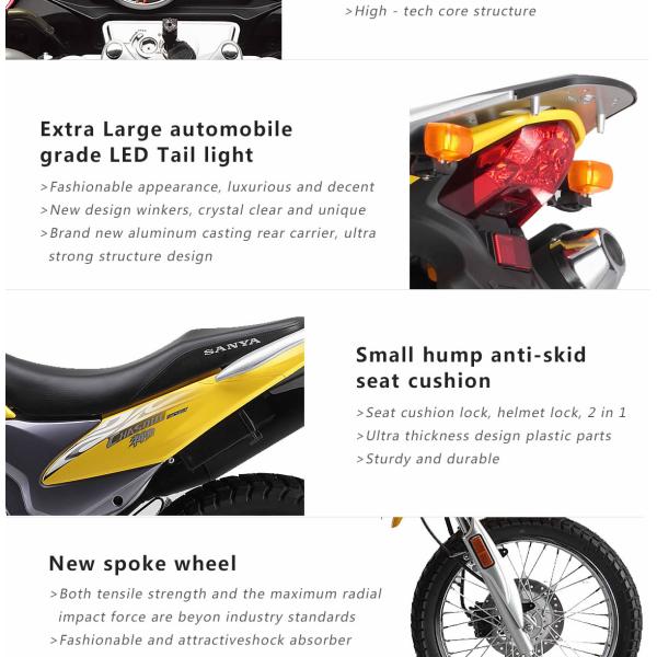 Dynamic Gas Saver Motorcycles UFB150 Engine Crystal Front Headlight Upgrade LED Meter