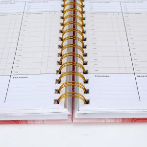 Spiral Binding Custom Marble Printing 2024 Dairy Daily Weekly Monthly Journal