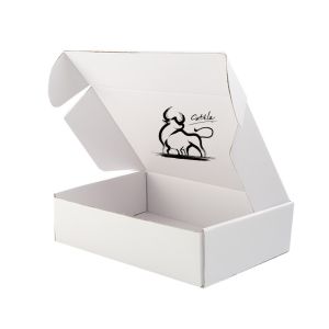 Custom Logo Matt Lamination White Craft Paper Folding Packaging Box