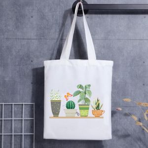 Custom Print Recycled Eco Canvas Cotton Bags With Your Logo Shopping Bag