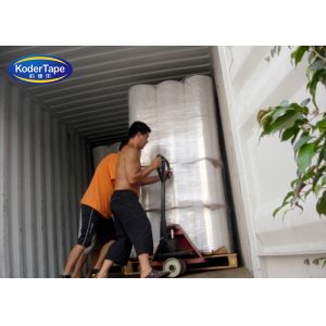 China Hand And Machine White Transparent LLDPE Stretch Film Exellent For Big Package Or Pallet Wrap on sale