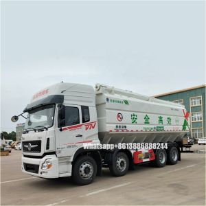 DONGFENG 8*4 Double Row 46000 Liters Farm Animal Feed Transport Lorry bulk Feed