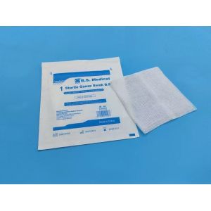 China High Quality Disposable Wound Dressing Absorbent 100% Cotton Gauze Swabs Pads With CE Certificate on sale