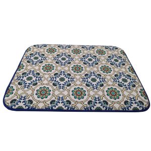 Printing Absorbent 18x24inch Dish Drying Mat Reversible Microfiber Dish Rack Pad