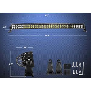 16800LM Black Curved LED Light Bar For Universal Car Model Power Saving