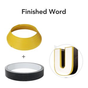3/4inch 35m Length PVC Acrylic Channel Letters Sign Trim Cap J Type
