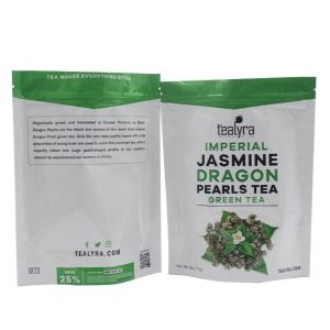 CMYK Printed Zipper Stand Up Pouch Mylar Flat Bottom Bags HACCP