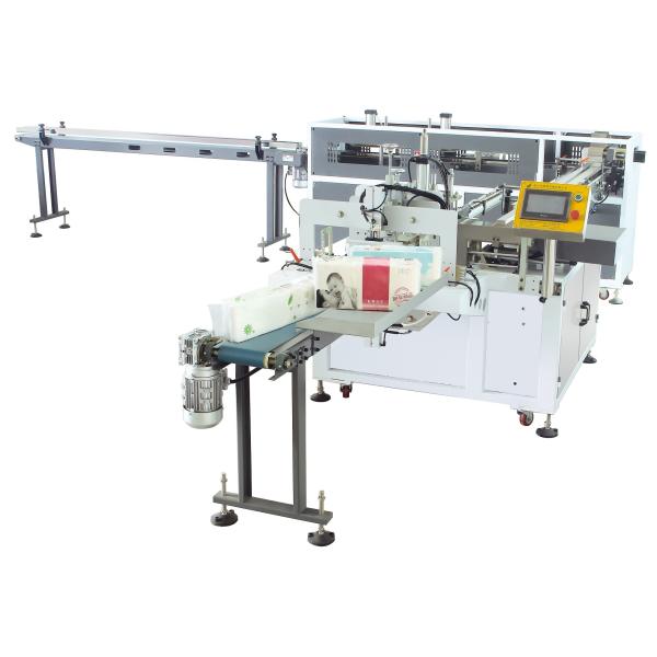 Quality Small Toilet Roll Bundle Packing Machine Toilet Rewinding Machine 10 Bags / Min wholesale