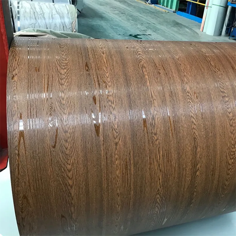 Wood Grain Pattern Printed Color Coated Steel Coil PPGI Roll