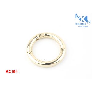 Pattern Design Metal O Rings Hardware , Professional Purse Making Hardware