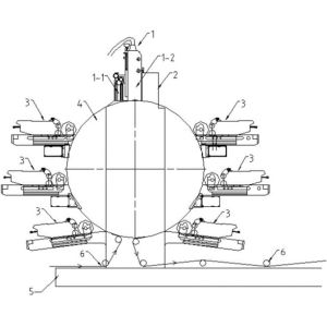 Economy 6 Color Central Drum Flexo Printing Machine for Film/Cups/Diapers