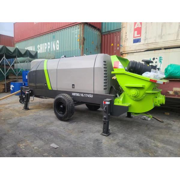 Quality HBT8016/9018 Refurbished Concrete Trailer Pump 0.6m3 Hopper Capacity wholesale