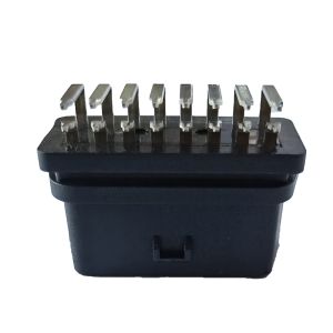 Nickel Plating OBD Car Connector Bent Pin Female For Diagnostic