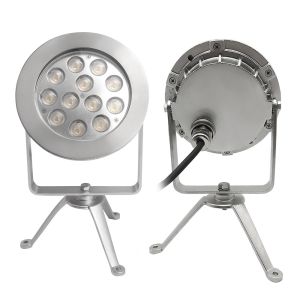 China Promotional High Power Low Voltage DC24V IP68 Stainless Steel 48W RGB Submersible Pond Lights on sale