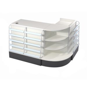 Adjustable Supermarket Steel Checkout Counters With Customized Length