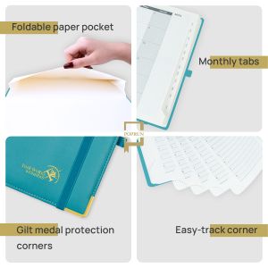 Weekly Planner 2023-2023 Donau Blue Vertical Hourly Schedule Ivory Paper And