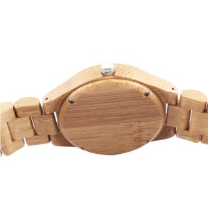 Natural Wooden Quartz Watch , Auto Date Miyota Quartz Watch Portable Handcrafted