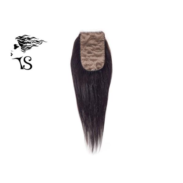 Quality Silk Top Base Lace Front Topper Human Hair Piece , Lace Front Closure Weave wholesale