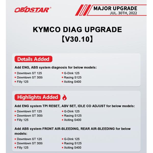 OBDSTAR MS80 Intelligent Motorcycle Diagnostic Tool Support IMMO Programming