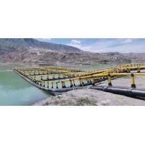 HDPE Floating Fish Cage with Long Life and Easy Net Replacement Featuring Grid