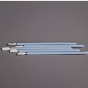 Round Head Cleanroom Swab Polypropylene Small Cotton Buds Microfiber Swabs For