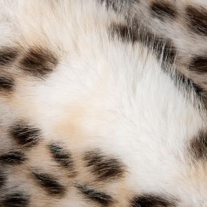 1050g/m Animal Printing Long Pile Faux Fur Fabric with Leopard Printing Mink Fur